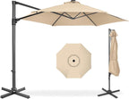 Best Choice Products 10ft Offset Cantilever Hanging Market Patio Umbrella by BestChoiceProducts
