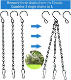 YINGFENG 4 Pack 35 Inches Hanging Chains Black, Garden Plant Hangers, - Image 6