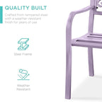 Best Choice Products Outdoor Bench Steel Garden Patio Porch Furniture - Image 4