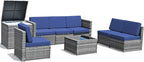 Tangkula 8 Pieces Wicker Patio Furniture Set - Image 9