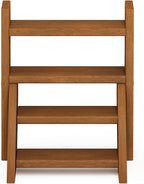 Furinno Tioman Outdoor Planter Staircase, Dark Red Meranti Hardwood - Image 5