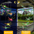 Toodour Solar Wind Chimes Outdoor, Color Changing Solar Lights Dragonfly - Image 4
