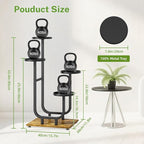iDavosic.ly 4 Tier Plant Stand Indoor, Corner Tiered Multiple Flower Holder - Image 3