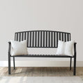 52" Outdoor Bench Weatherproof, Rust-Resistant Aluminum Metal Patio Garden Bench by Eongdn