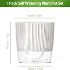 Self Watering Pots for Indoor Plants, 4 and 5.3 Inch - Image 2