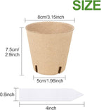 100PCS Peat Pots, 3.15Inch Seed Starting Pots - Image 3