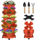 Vertical Strawberry Planter 7 Tier Stackable Tower Herb Planters Stacking by Bociks