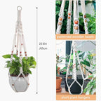 Belit 2 Pack Macrame Plant Hangers Indoor Hanging Planter Basket Decorative - Image 2