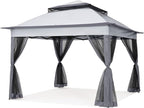 COOSHADE 11x11 Pop Up Gazebo Tent Outdoor Canopy Patio Shelter - Image 2