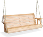VINGLI Upgraded Patio Wooden Porch Swing by VINGLI