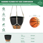 Self-Watering Hanging Planters for Indoor Plants Set 2-Piece Includes Plant - Image 2