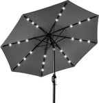 Best Choice Products 10ft Solar Polyester LED Lighted Patio Umbrella w/Tilt by BestChoiceProducts