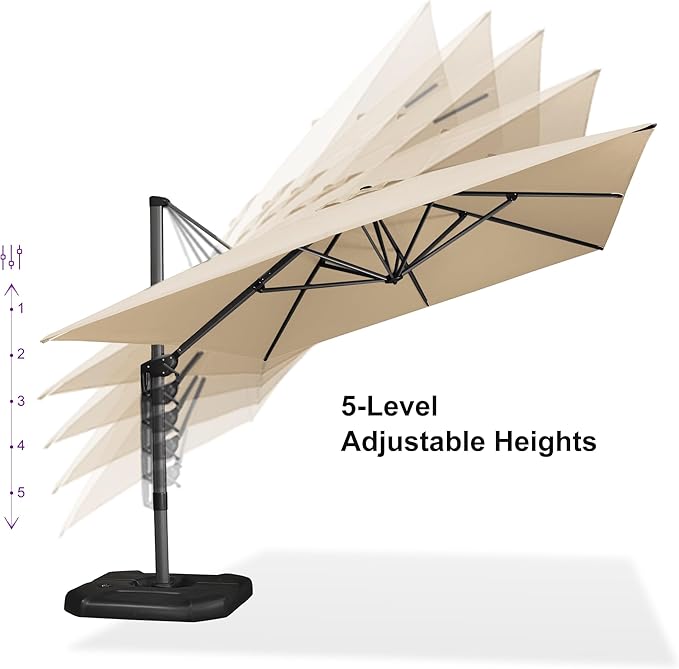 PURPLE LEAF 10'×13' Patio Umbrella - Image 4