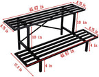 Zhongma 2 Tier Sturdy Metal Plant Stand Heavy Duty Plant Holder - Image 4