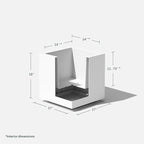 Veradek Block Series Cube Plastic Planter - Image 3