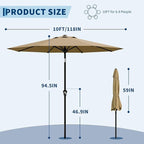 Garvee 10FT Patio Umbrella - Image 2