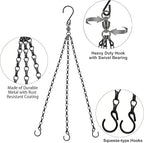 Heybe Swivel Hanging Basket Chains 23 Inches 3 Leads Hanging Chains Flower Pot - Image 2