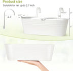 Dahey 5 Pcs Metal Iron Hanging Flower Pots - Image 2