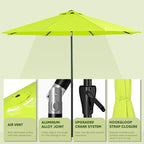 Tempera Patio Market Outdoor Table Umbrella - Image 3