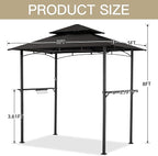 AECOJOY 8' x 5' Outdoor Grill Gazebo, BBQ Canopy - Image 4