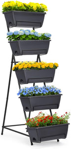 5 Tier Vertical Garden Planter Grey Herb Garden Planter by YBING