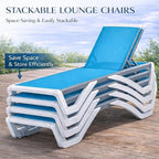 Kozyard Outdoor Chaise Lounge Chair, Full Flat Adjustable Patio Lounger - Image 4