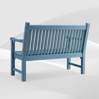 Psilvam Garden Bench, 2-Person Poly Lumber Patio Bench, All-Weather Outdoor - Image 4