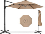 Best Choice Products 10ft Offset Cantilever Hanging Market Patio Umbrella by BestChoiceProducts