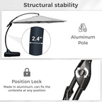 Grand patio 12 FT Sunbrella Cantilever Umbrella - Image 6