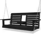 Poly Lumber 3-Seat Porch Swing, HIPS 5-Feet Bench Swing by Mosbrisa