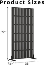 Casaphoria Metal Privacy Screen Outdoor, Fence Black - Image 7