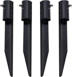 Steel Torch Stakes for Tiki Torches, Freestanding Poles and Solar Lights by Hoqqf