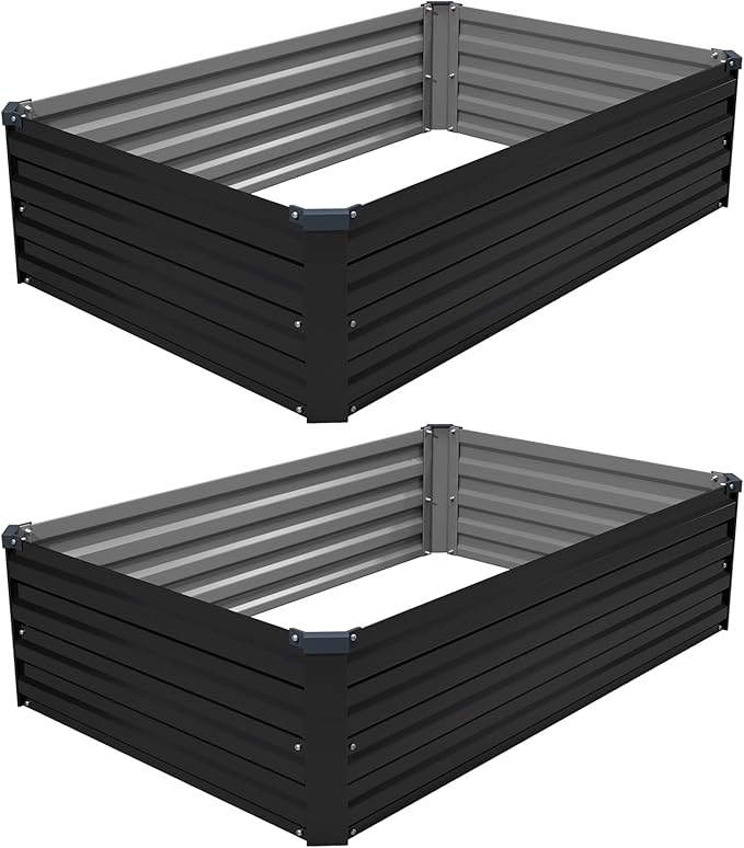 4×3×1FT Galvanized Raised Garden Bed Kit, Metal Planter Boxes, Large Raised - Image 7