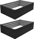 4×3×1FT Galvanized Raised Garden Bed Kit, Metal Planter Boxes, Large Raised - Image 7