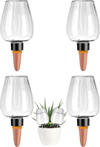 4 Pcs Plant Watering Globes Self Watering Planter Insert Plants Top Fill Water by Unknown