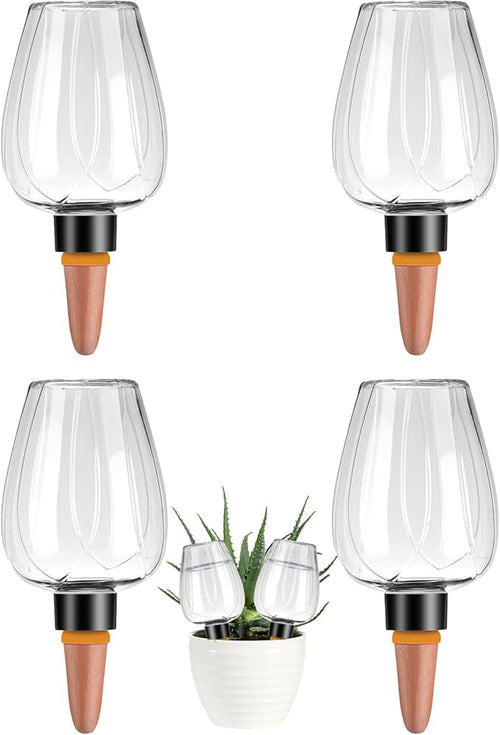 4 Pcs Plant Watering Globes Self Watering Planter Insert Plants Top Fill Water by Unknown