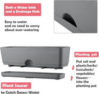 6 Pack Rectangle Planter 16x4.4 Inch Window Boxes Planters Rectangular Large - Image 3
