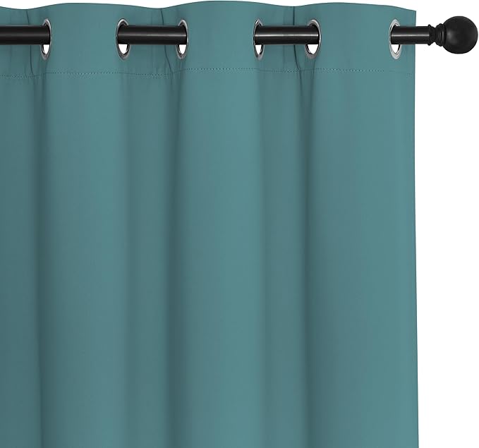 NICETOWN Room Divider Curtain 132 Inches Long, Wide Blackout Sliding Door - Image 7