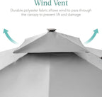 Best Choice Products 10x10ft Cantilever Patio Umbrella w/Base Included - Image 6