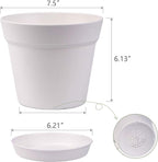 homenote Pots for Plants, Cream White - Image 5