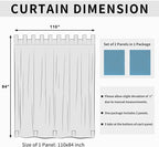 Easy-Going Outdoor Patio Curtains Detachable Tab Top Windproof Weatherproof - Image 6