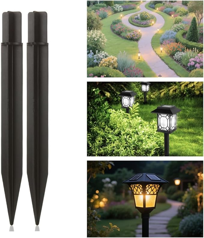 8.25" Reinforced ABS Plastic Solar Ground Spikes - Image 7