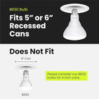 Feit Electric BR30 LED Light Bulbs, 100W Equivalent, E26 Standard Base - Image 8