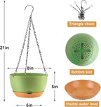 4 Pack Plastic Hanging planters - Image 2