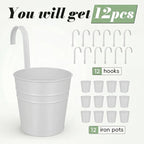 HowRU Hanging Flower Pots, Railing Planter Box - Image 4