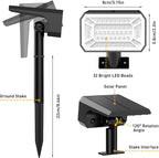 Solar Color Changing Spot Lights Outdoor Waterproof IP65, 2-in-1 Landscape - Image 7