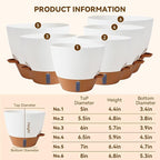 7/6.5/6/5.5/5 Inch Self Watering Pots, Plastic Flower Pots - Image 6