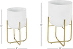Deco 79 Metal Indoor Outdoor Planter Large Planter Pot - Image 3