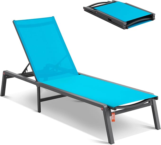 VEVOR Chaise Lounge Chairs Outdoor, Aluminum Patio Lounge Chairs by VEVOR