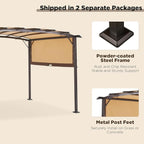 AECOJOY Pergola 9' x 12' Outdoor Pergolas, Pergolas and Gazebo Clearance - Image 5